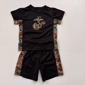 Tiny Trooper Marines Athletic Toddler 2pc Set Size 2T